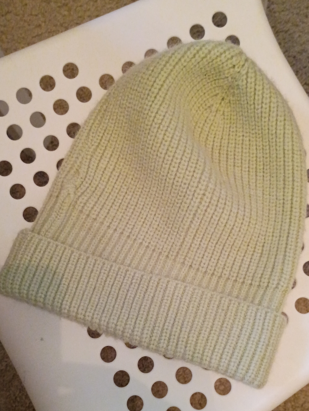 Roolee Stuck in Your Head Ribbed Beanie - Honeydew